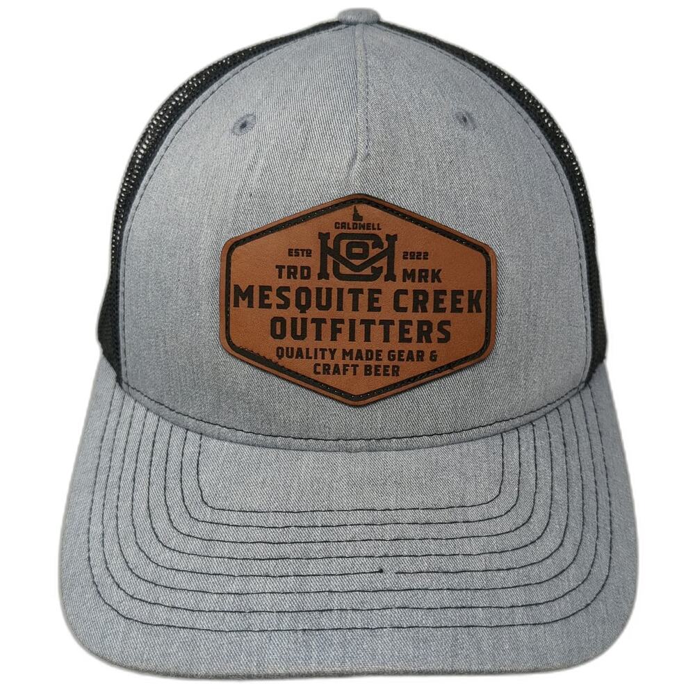Richardson Trucker Hat Gray One Size Snapback Mesh Mesquite Creek Outfitters